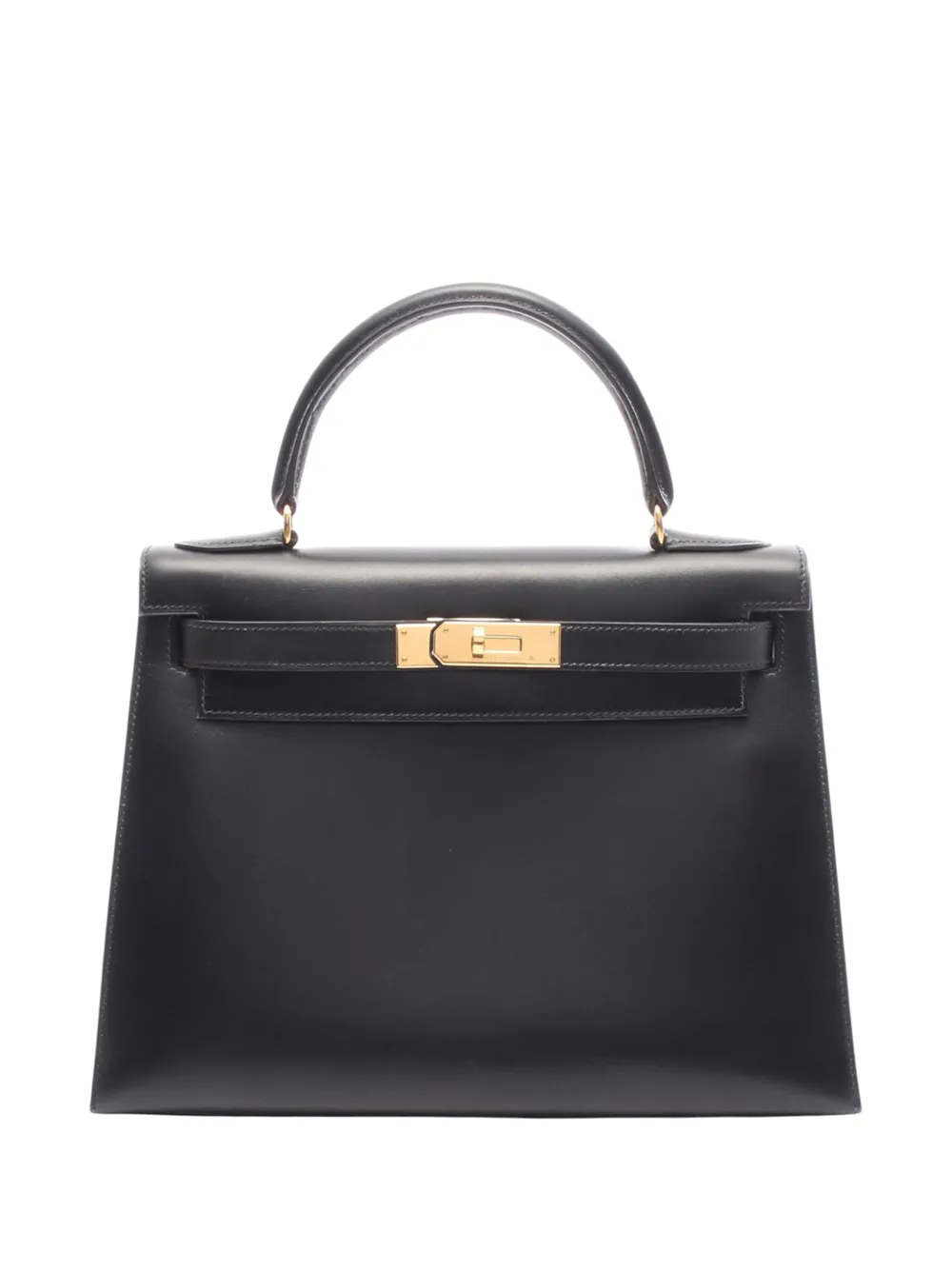 Hermès Pre-Owned Borsa a mano Kelly I Sellier 28 in pelle Box Calf 1991 - Nero