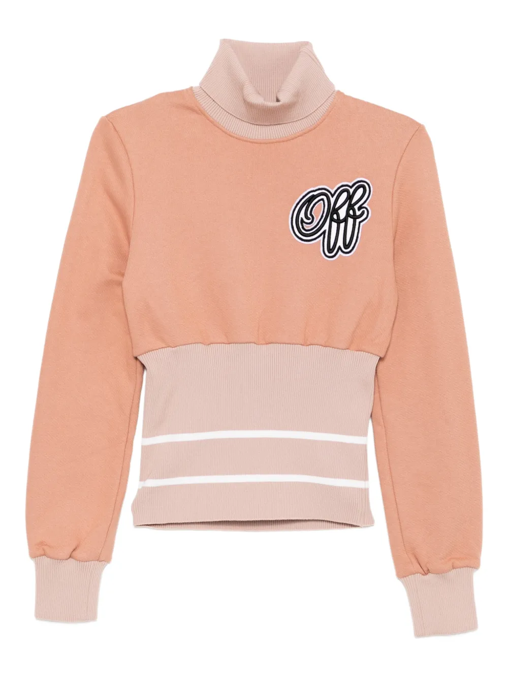 Off-White cheerleader ribbed sweatshirt - Rosa
