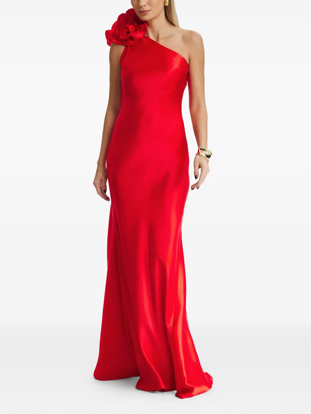  Il Volo Aster Flower-embellishment Maxi Dress - Red 