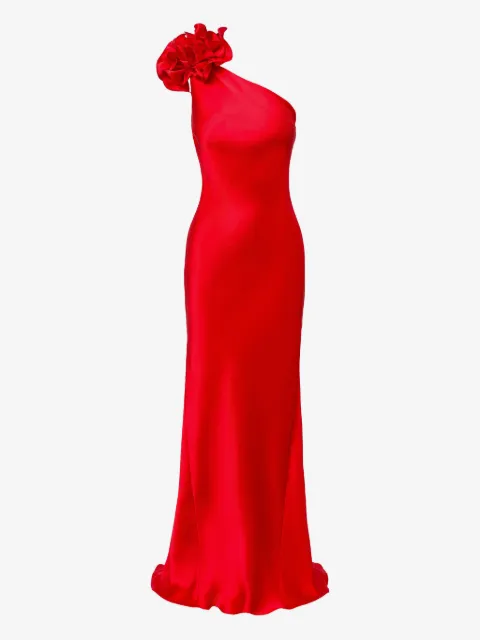 IL VOLO Vestido longo Aster com aplicação floral