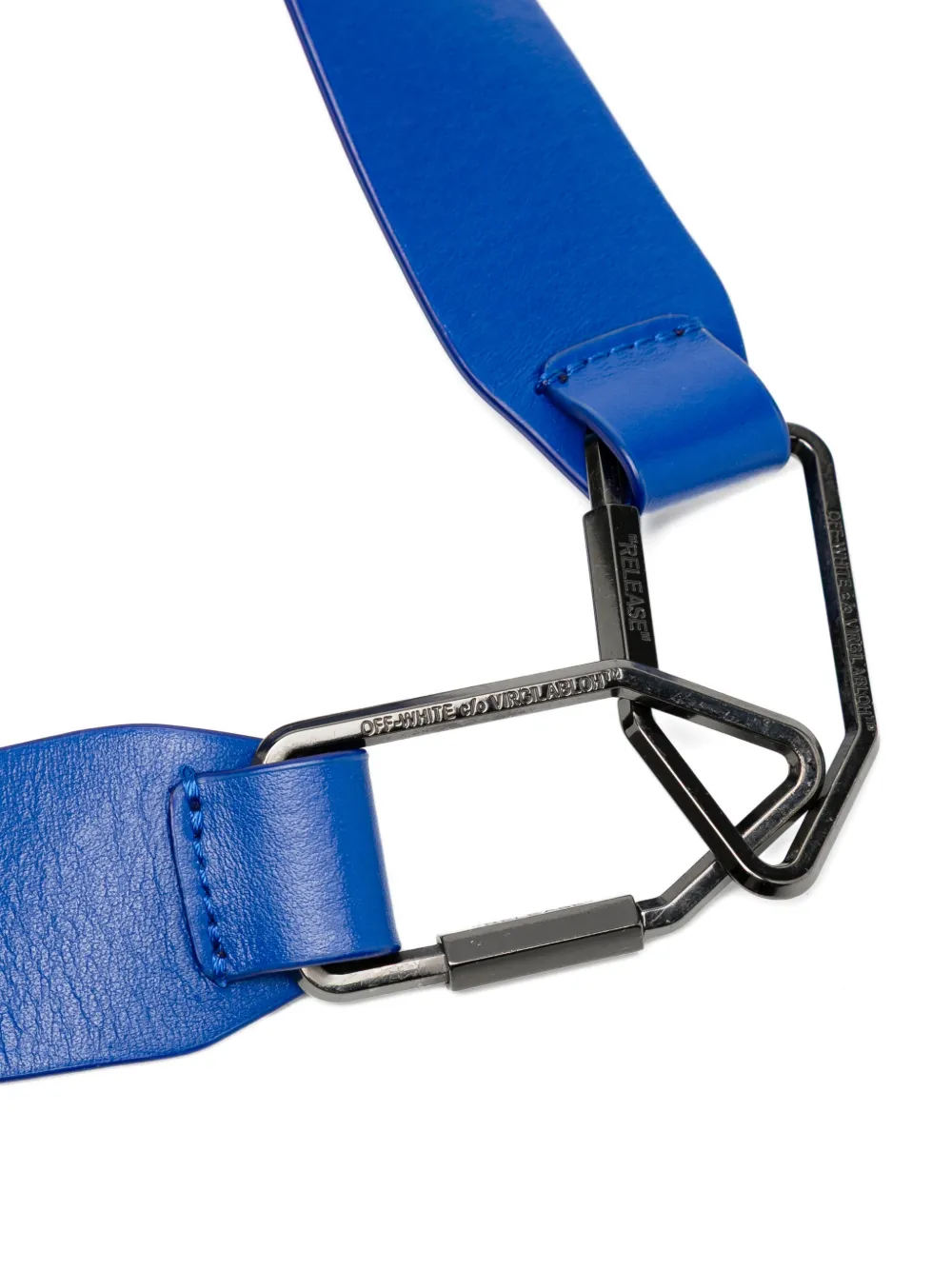 Off-White Crossbodytas met rits Blauw