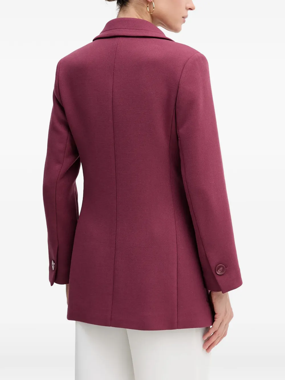  Sisley Double-breasted Coat - Red 