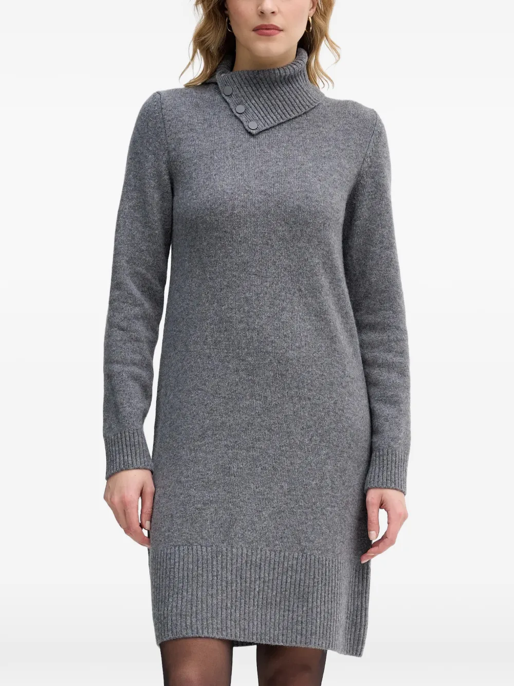 Benetton grey midi dress - Grigio