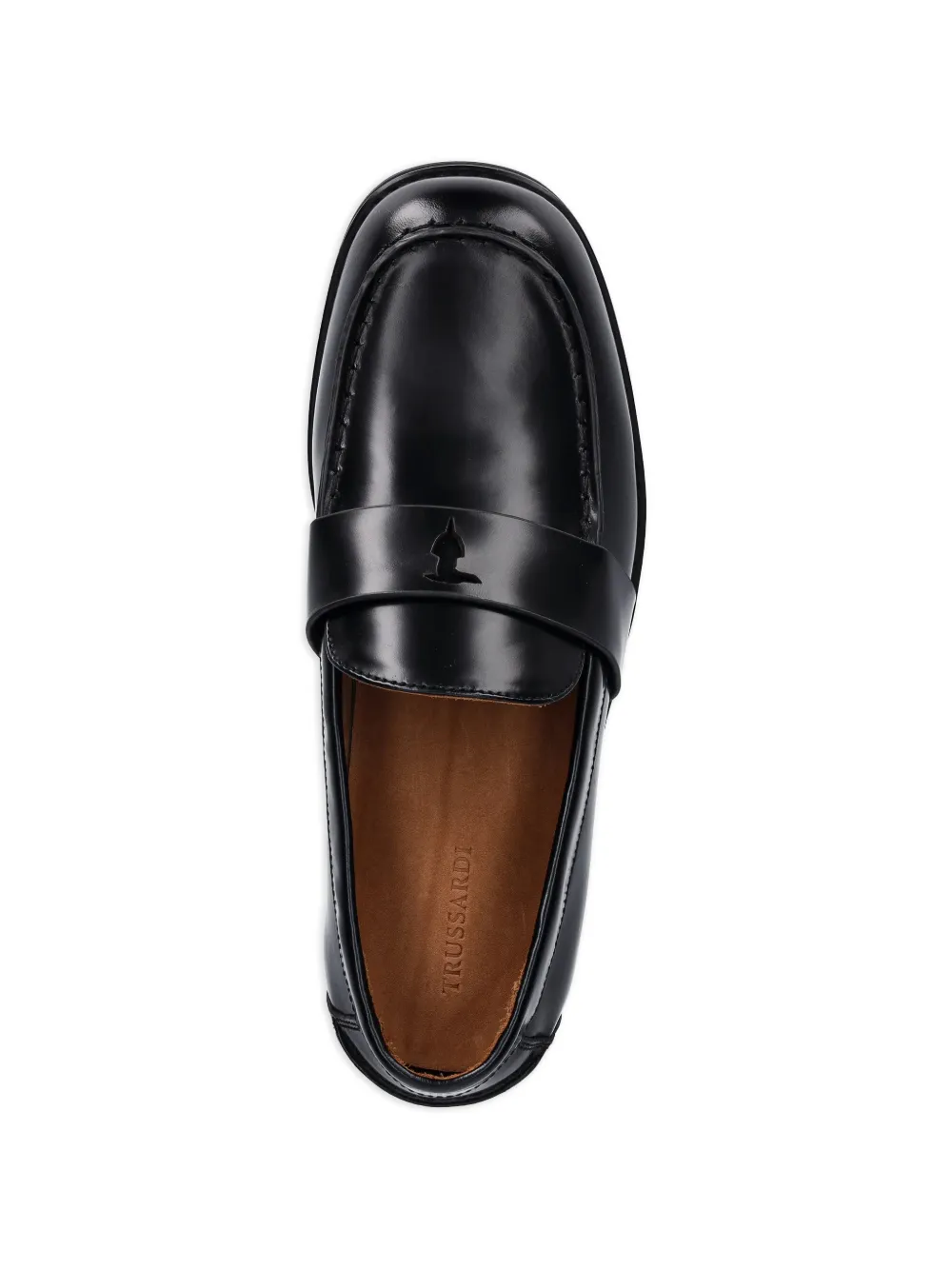 Trussardi Leren loafers Zwart