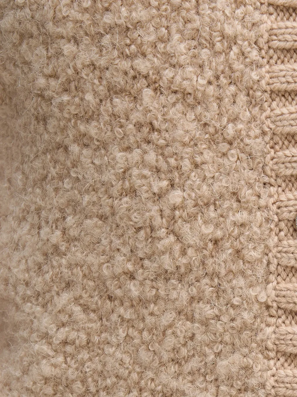 Sisley Vest met knoopsluiting en borstzakken Beige