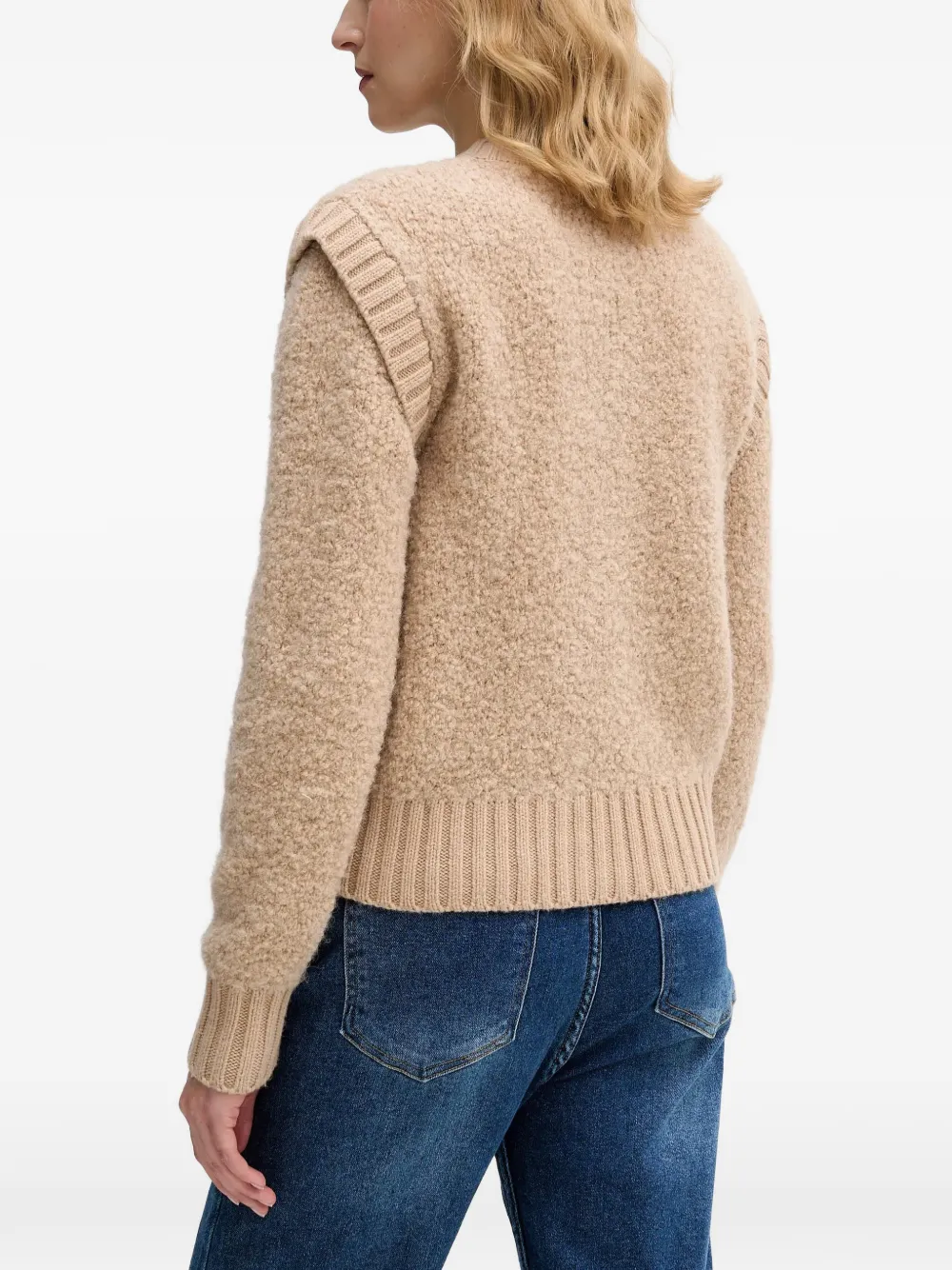  Sisley Button-fastening Chest-pockets Cardigan - Neutrals 