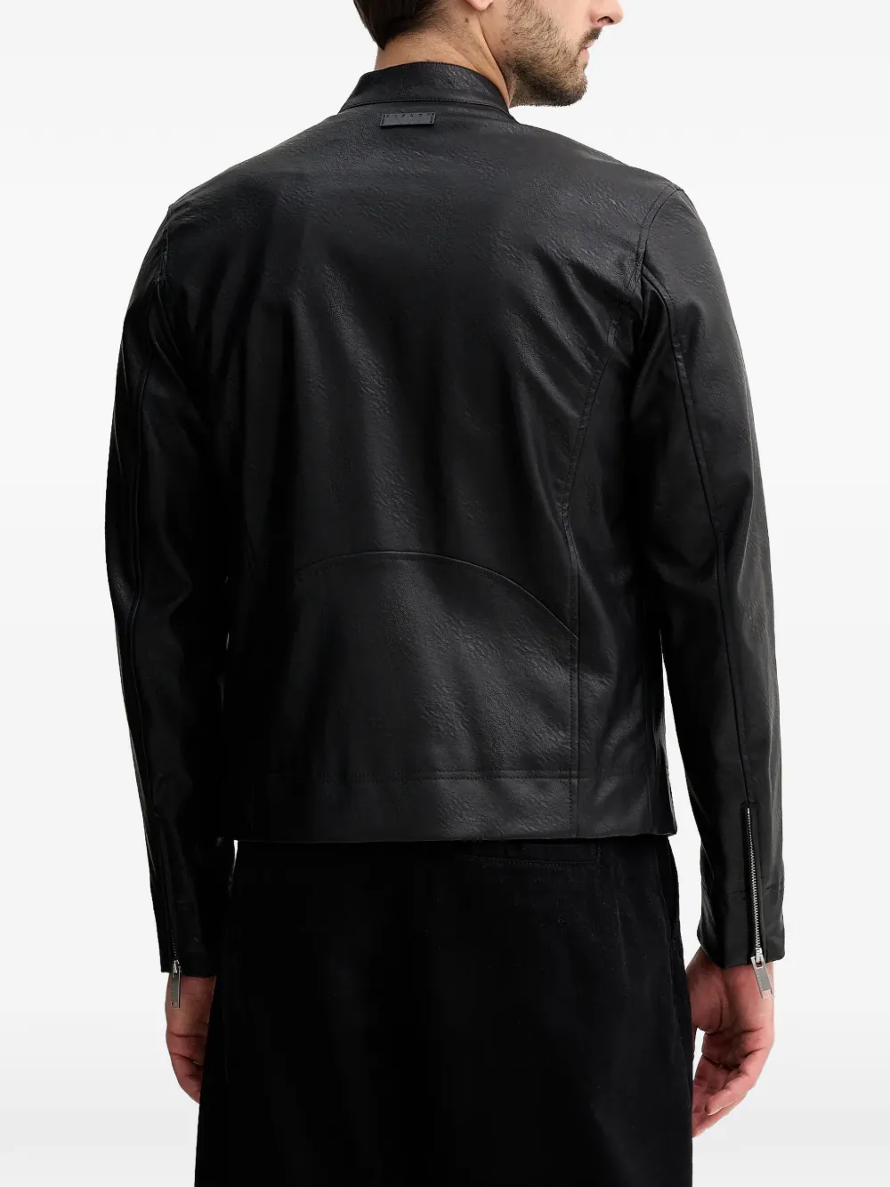  Sisley Faux-leather Jacket - Black 