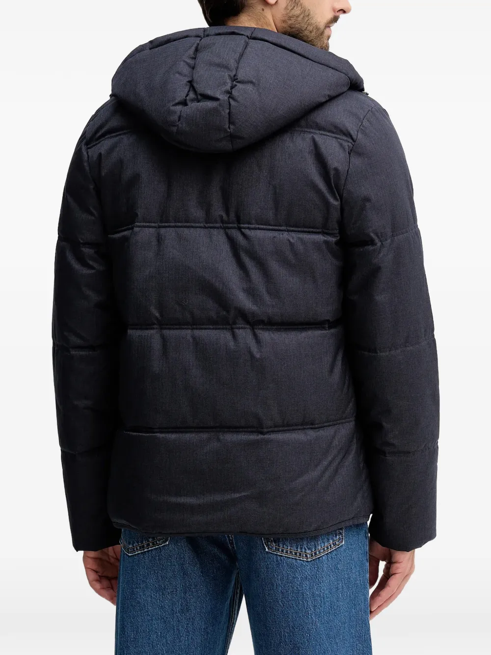  Benetton Hooded Padded Jacket - Blue 