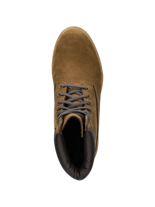 Classic Timberland Brown Leather Lace-Up Hiking Boots w/ Olive Collar-Men’s 19.5 Timberland Padded Collar lace-up Hiking Boots | Brown | FARFETCH main image 3
