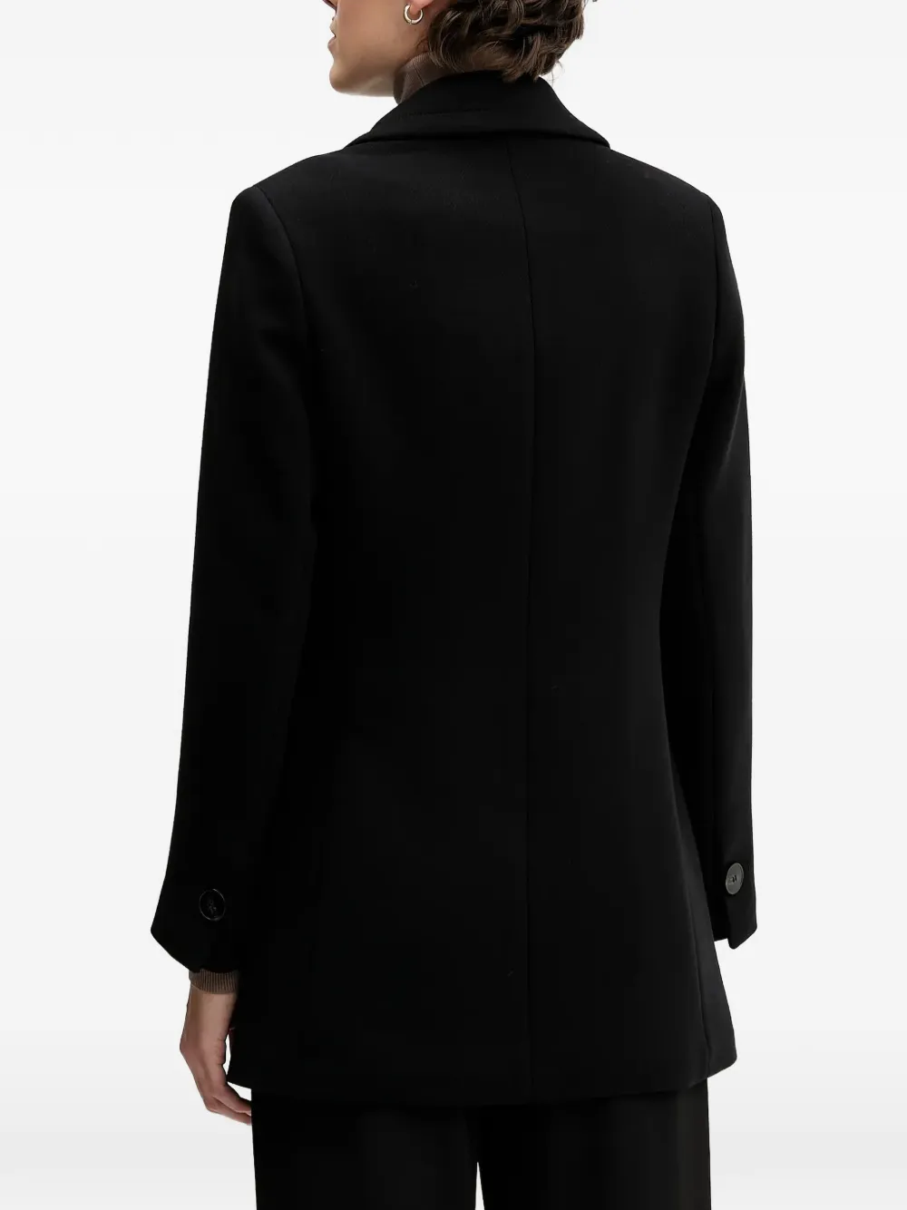  Sisley Double-breasted Coat - Black 
