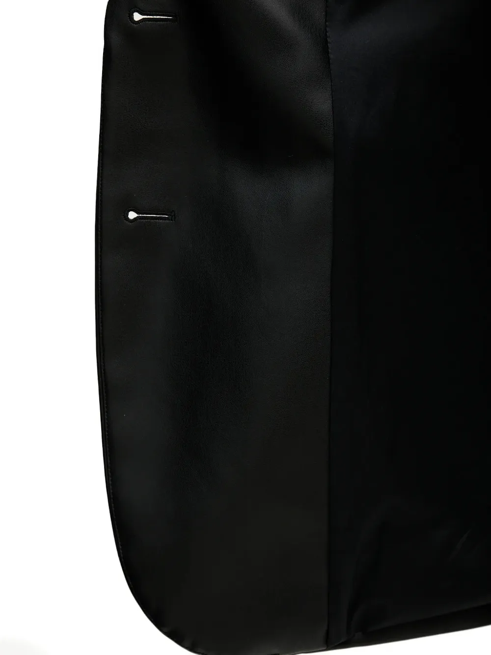 Faux-Leather Blazer