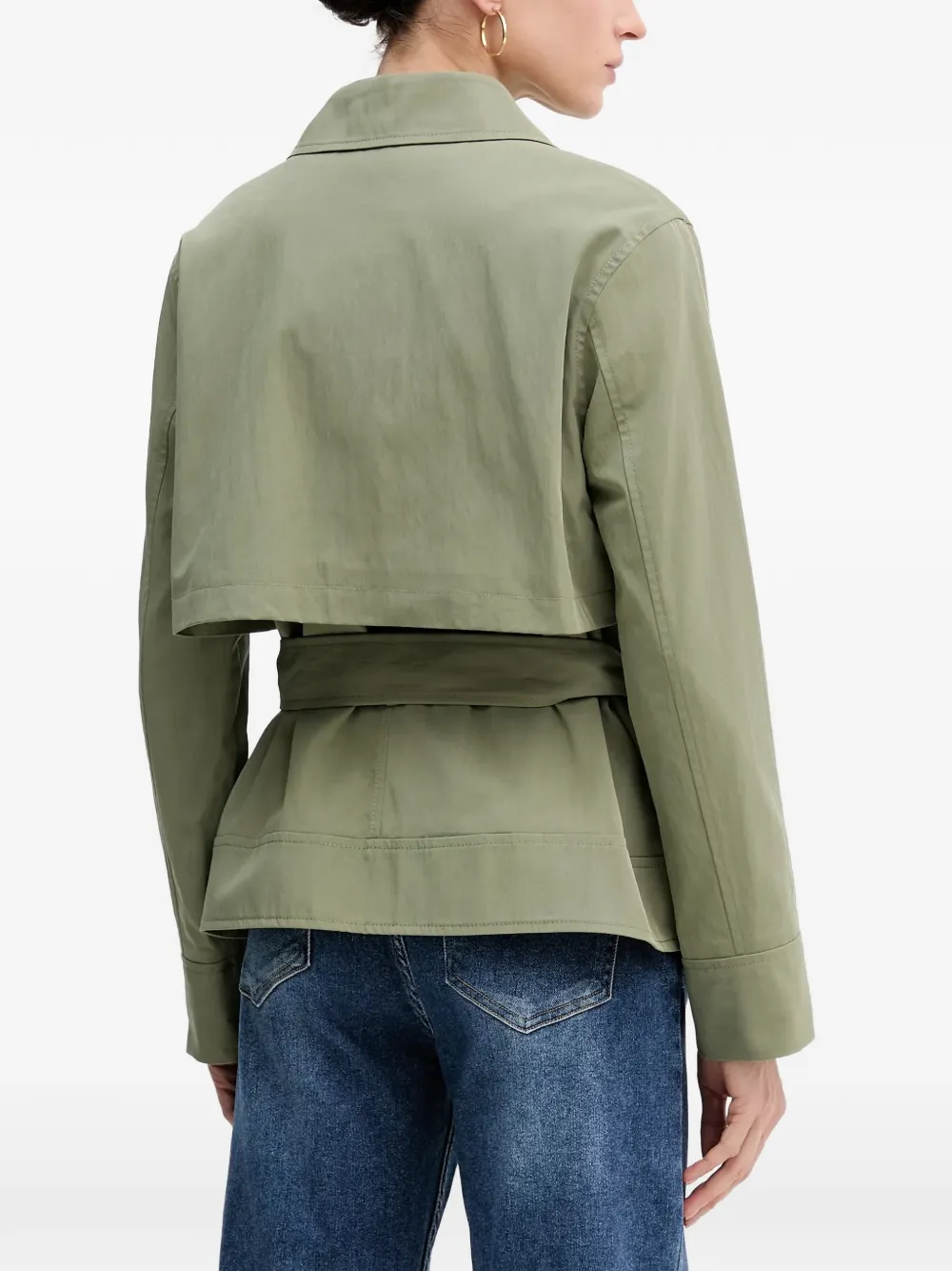  Sisley Belted Jacket - Green 