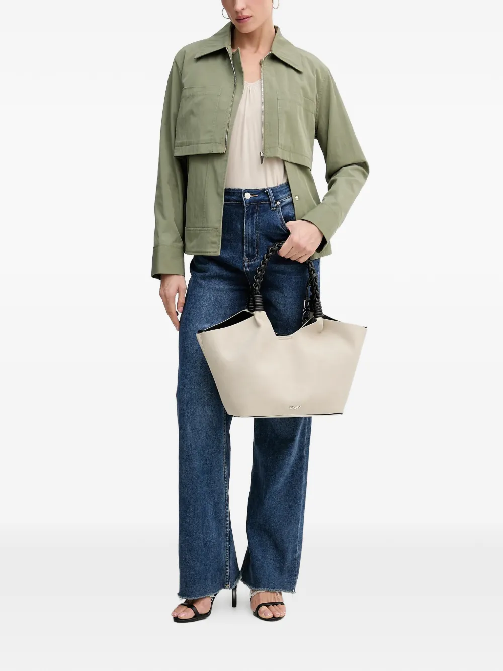  Sisley Belted Jacket - Green 
