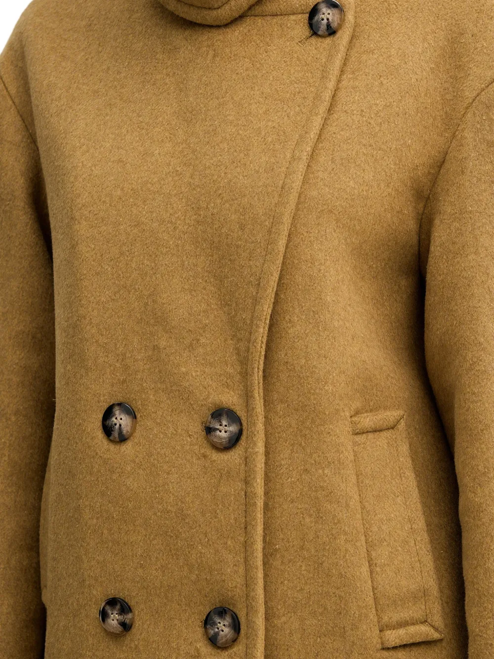 Buttoned V-Neck Jacket