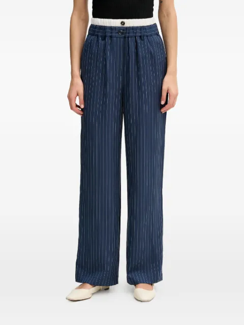 Sisley pinstripe buttoned trousers
