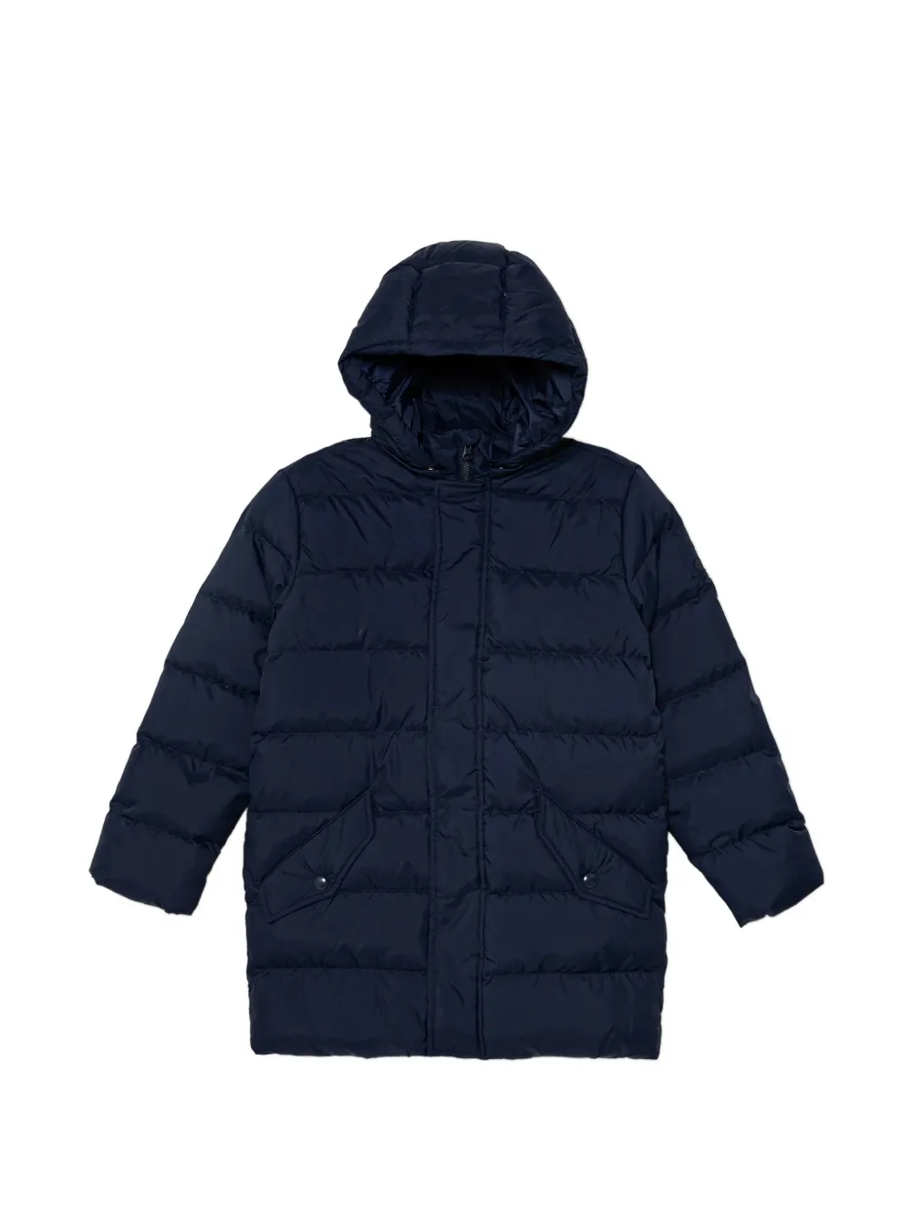 Benetton hooded quilted coat - Blu