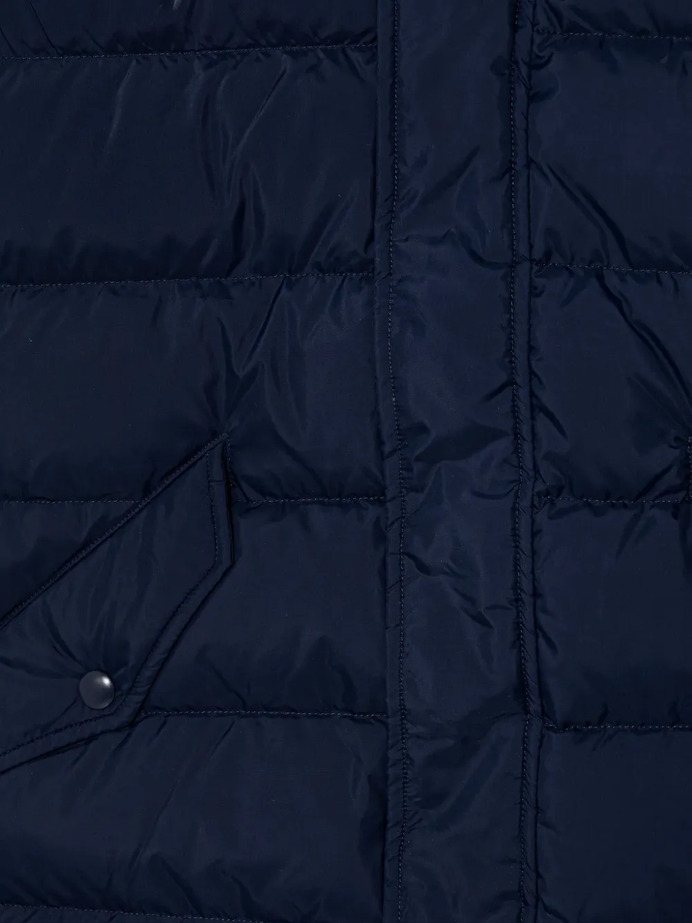  Benetton Hooded Quilted Coat - Blue 