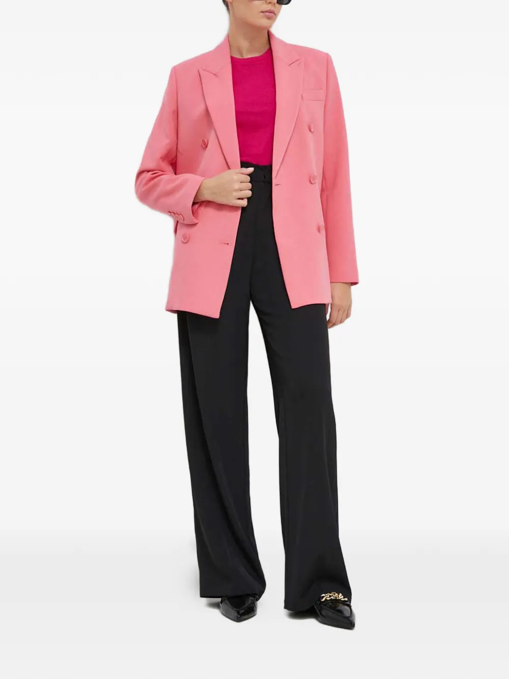 Benetton double-breasted blazer - Rosa