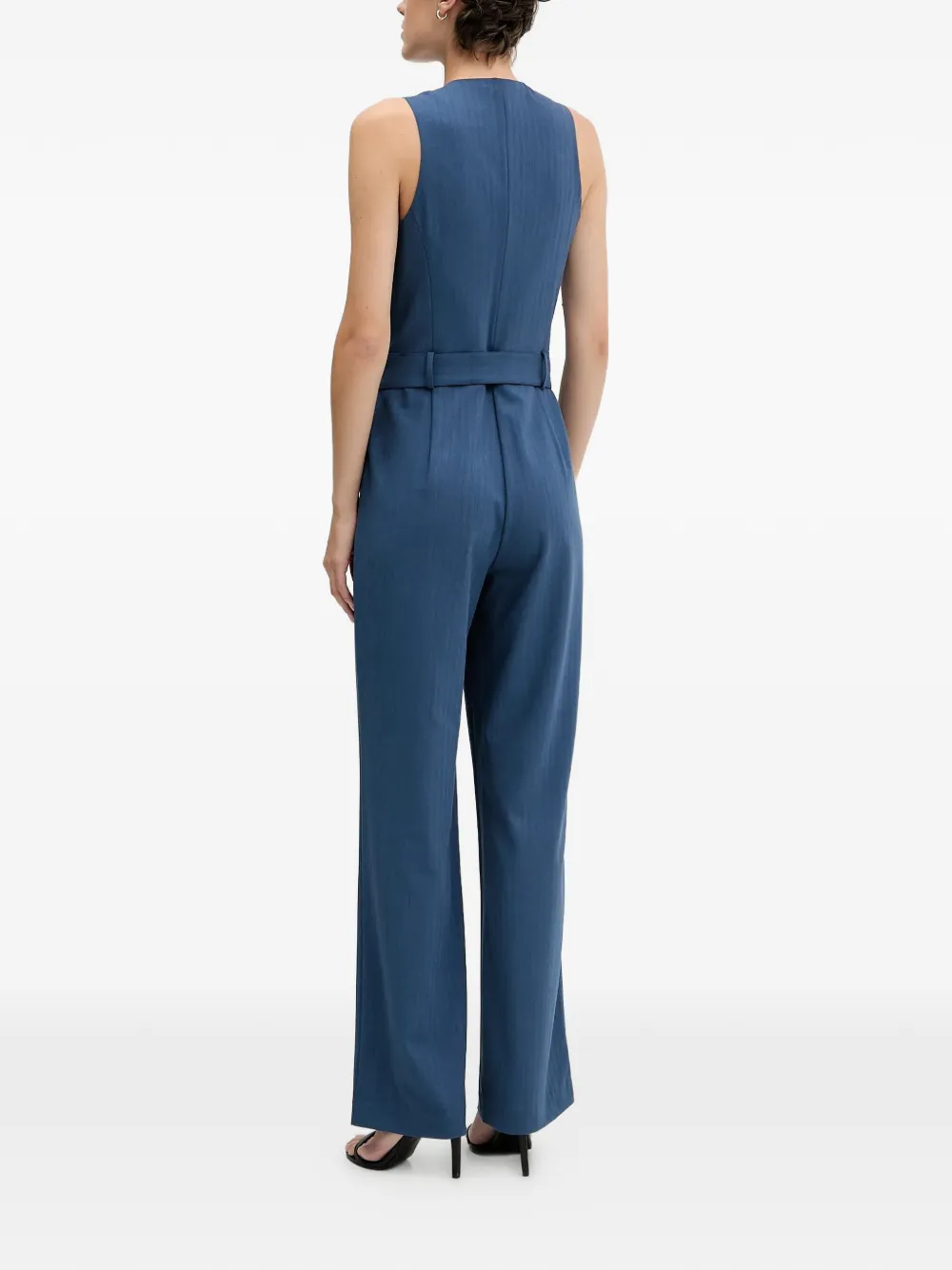  Sisley Belted Jumpsuit - Blue 