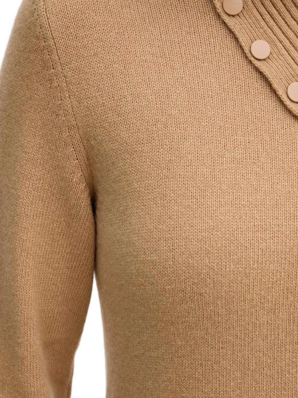 Benetton Jurk met trechterhals Beige
