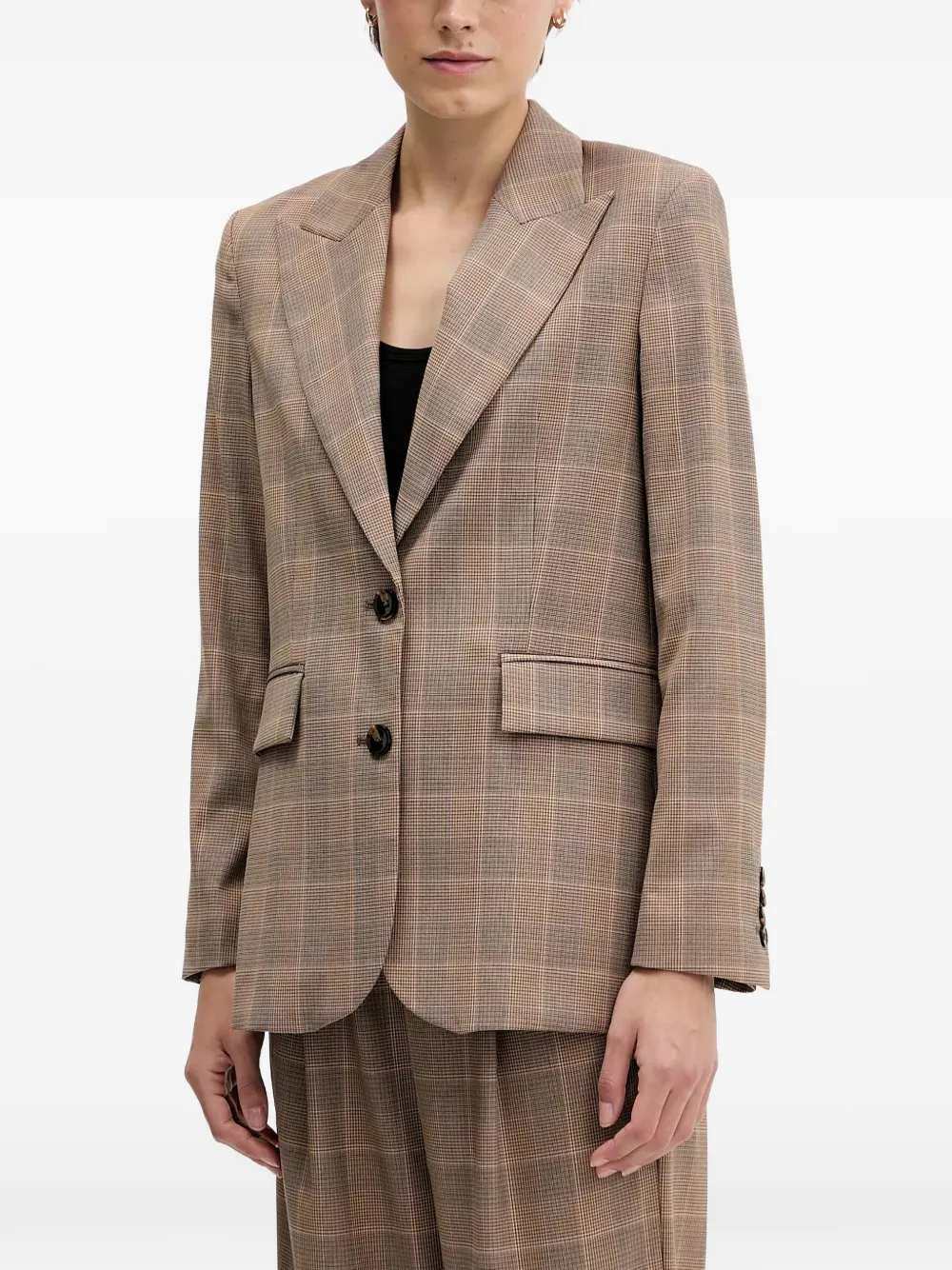 Sisley checked blazer - Toni neutri