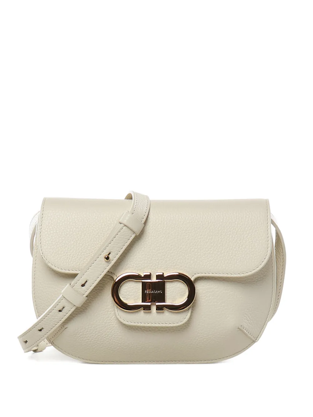 Ferragamo ganicini leather cross body bag - Nude