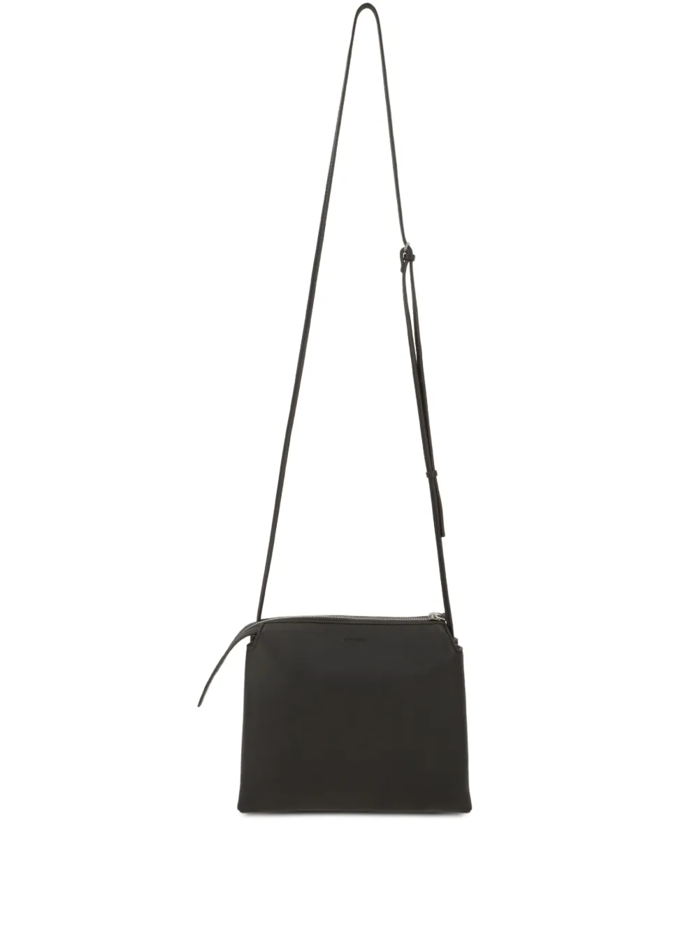 The Row mini Nu Twin suede crossbody bag - Brown