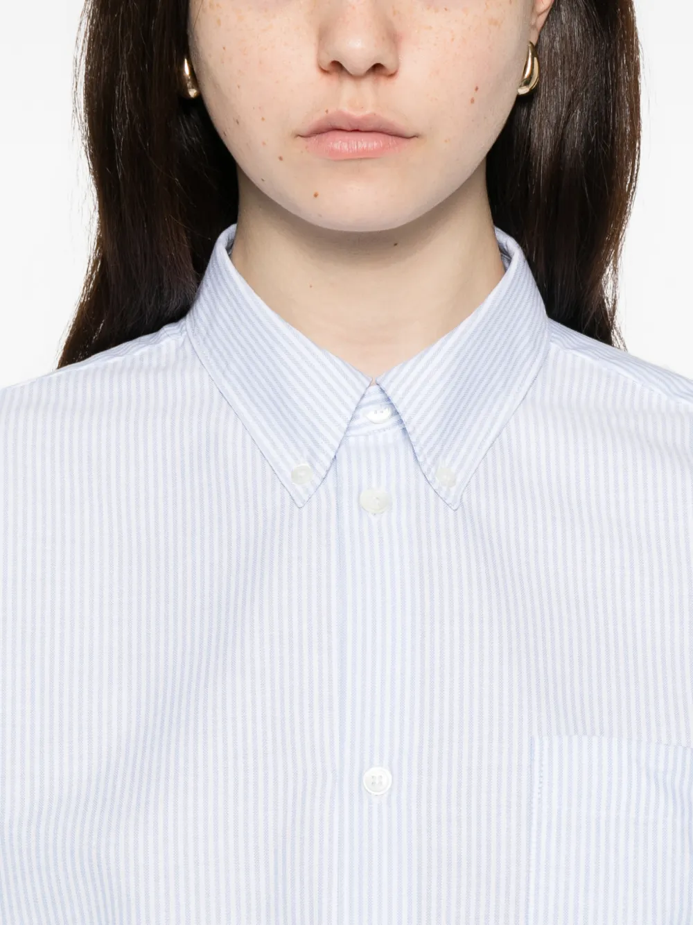 A.P.C. Sophia gestreepte blouse Wit