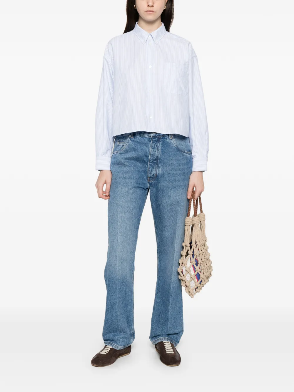 A.P.C. Sophia striped shirt - Wit