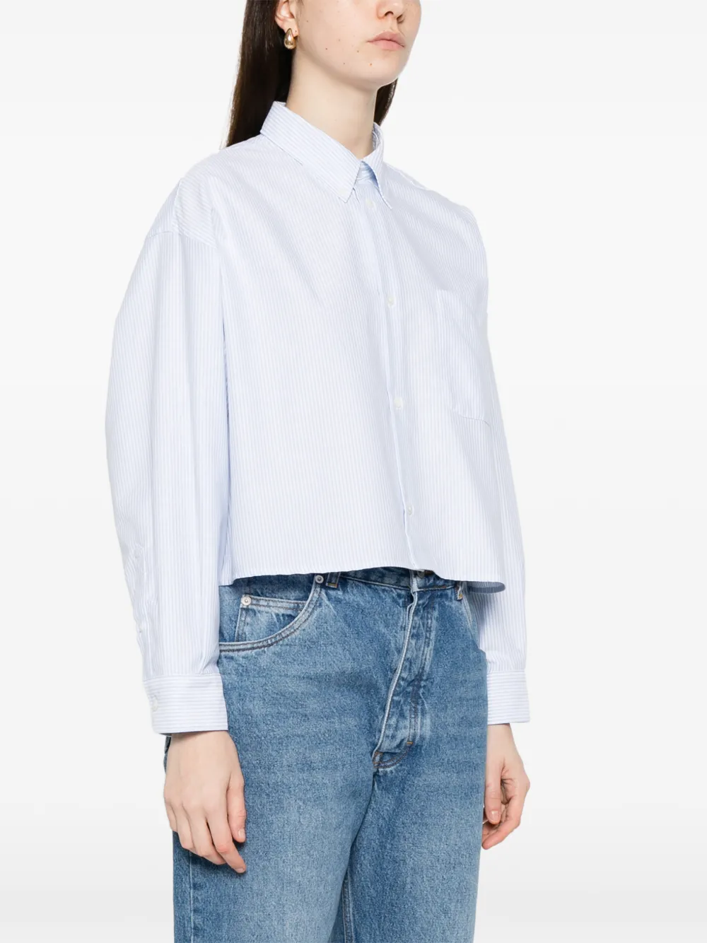 A.P.C. Sophia gestreepte blouse Wit
