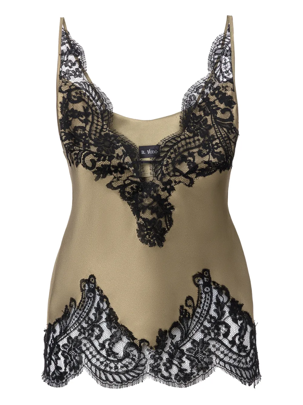 IL VOLO Gia lace-details blouse - Verde