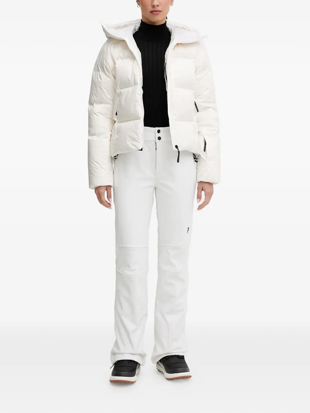  Peak Performance Hooded Padded Ski Jacket - White 