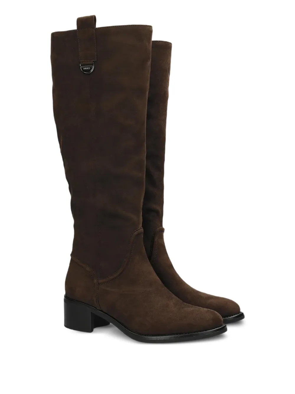  Mexx Zip Block Heel Boots - Brown 