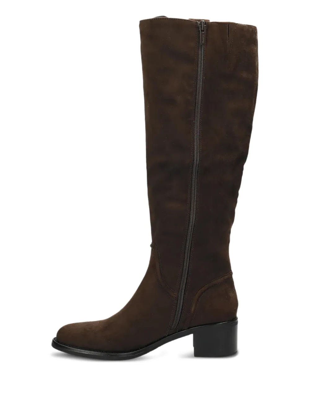  Mexx Zip Block Heel Boots - Brown 