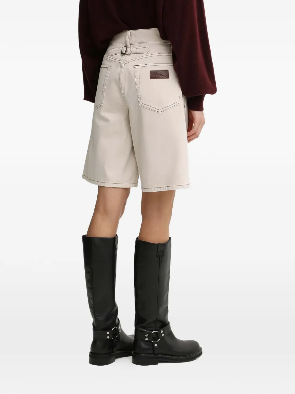  Miss Sixty Belt-loop Shorts - Neutrals 