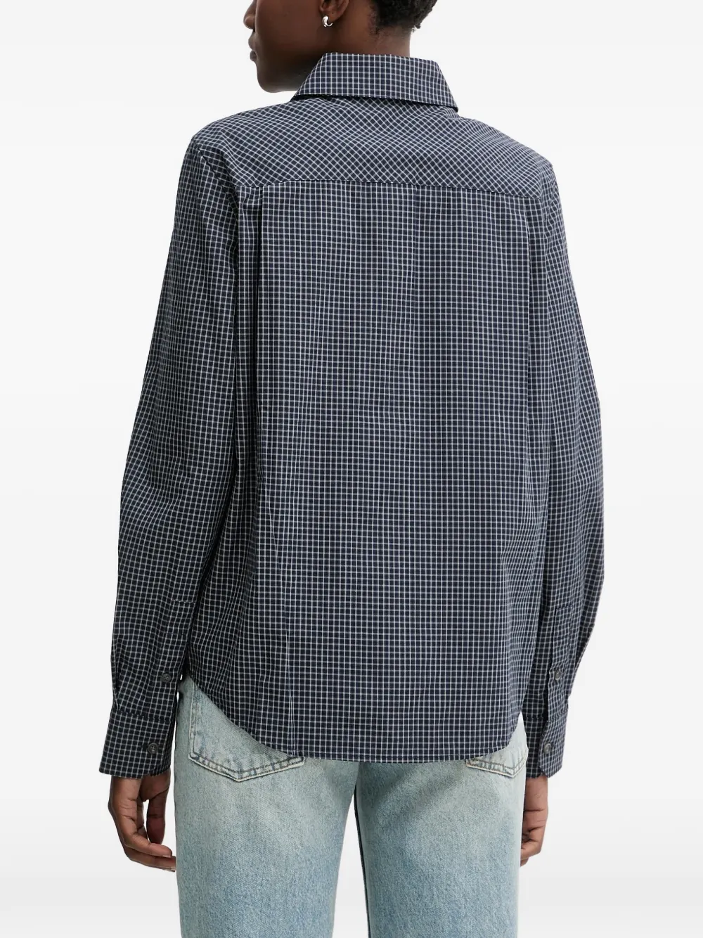  Miss Sixty Checked Buttoned Shirt - Blue 