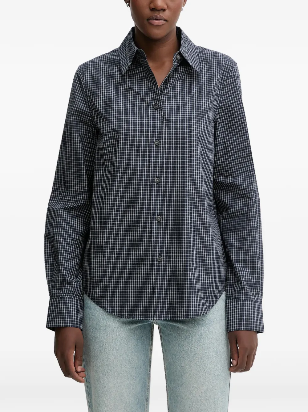 Miss Sixty checked buttoned shirt - Blu