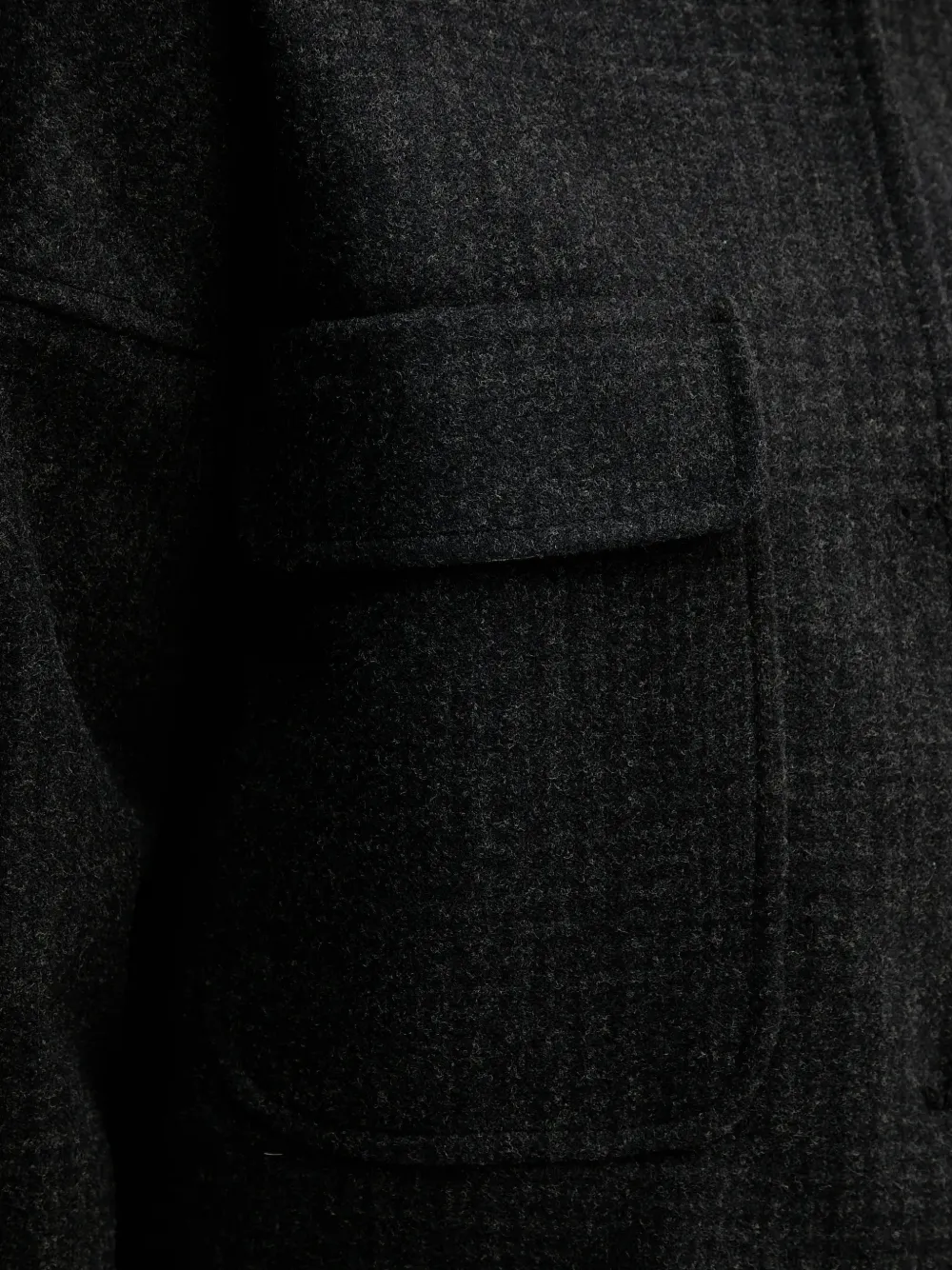Sandro Ferrone Button-up jack met zak Groen