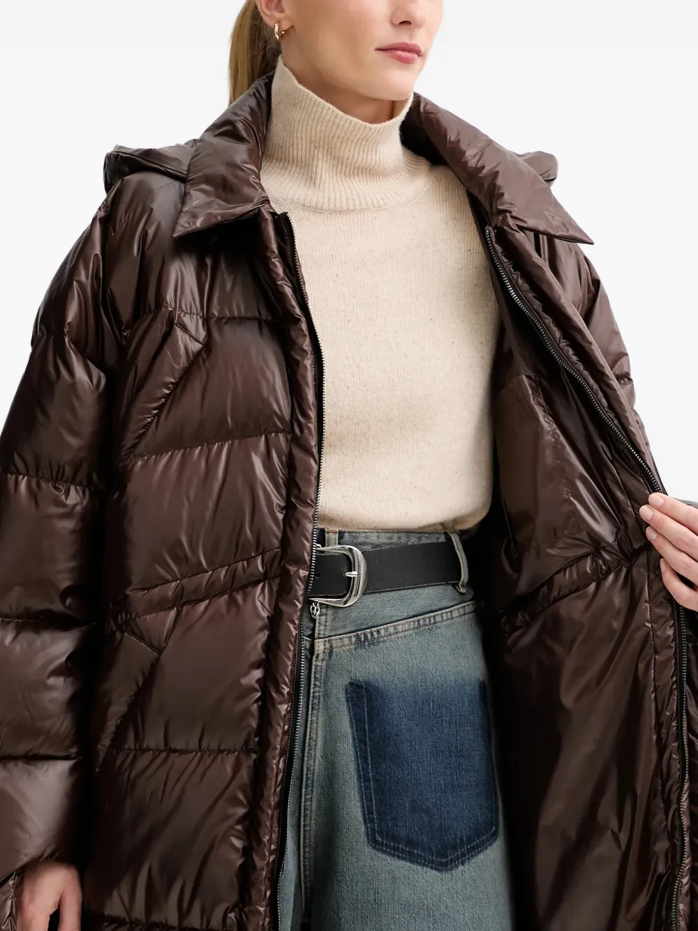 Hooded Padded Parka Coat