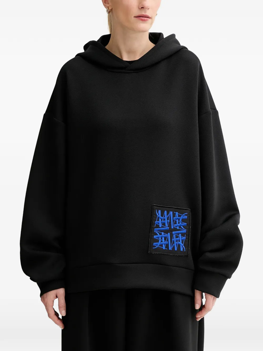 MMC STUDIO patch hoodie - Black