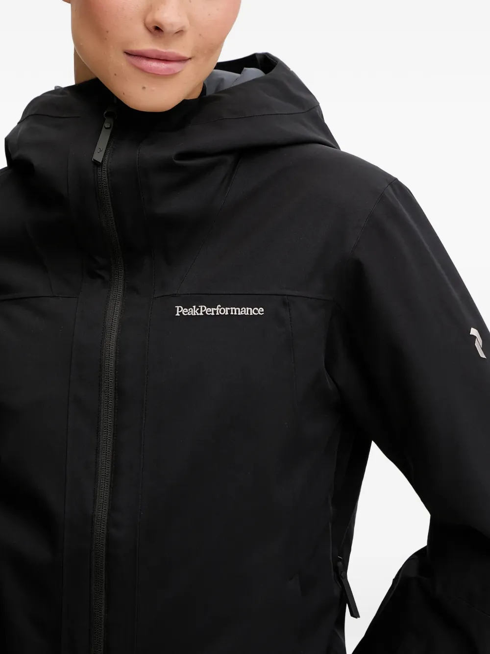 Peak Performance Ski-jack met capuchon Zwart