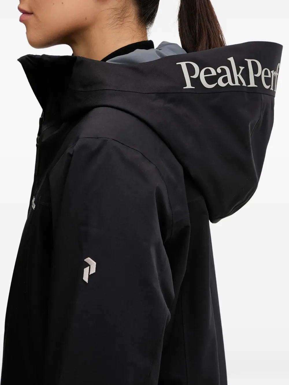 Peak Performance Ski-jack met capuchon Zwart