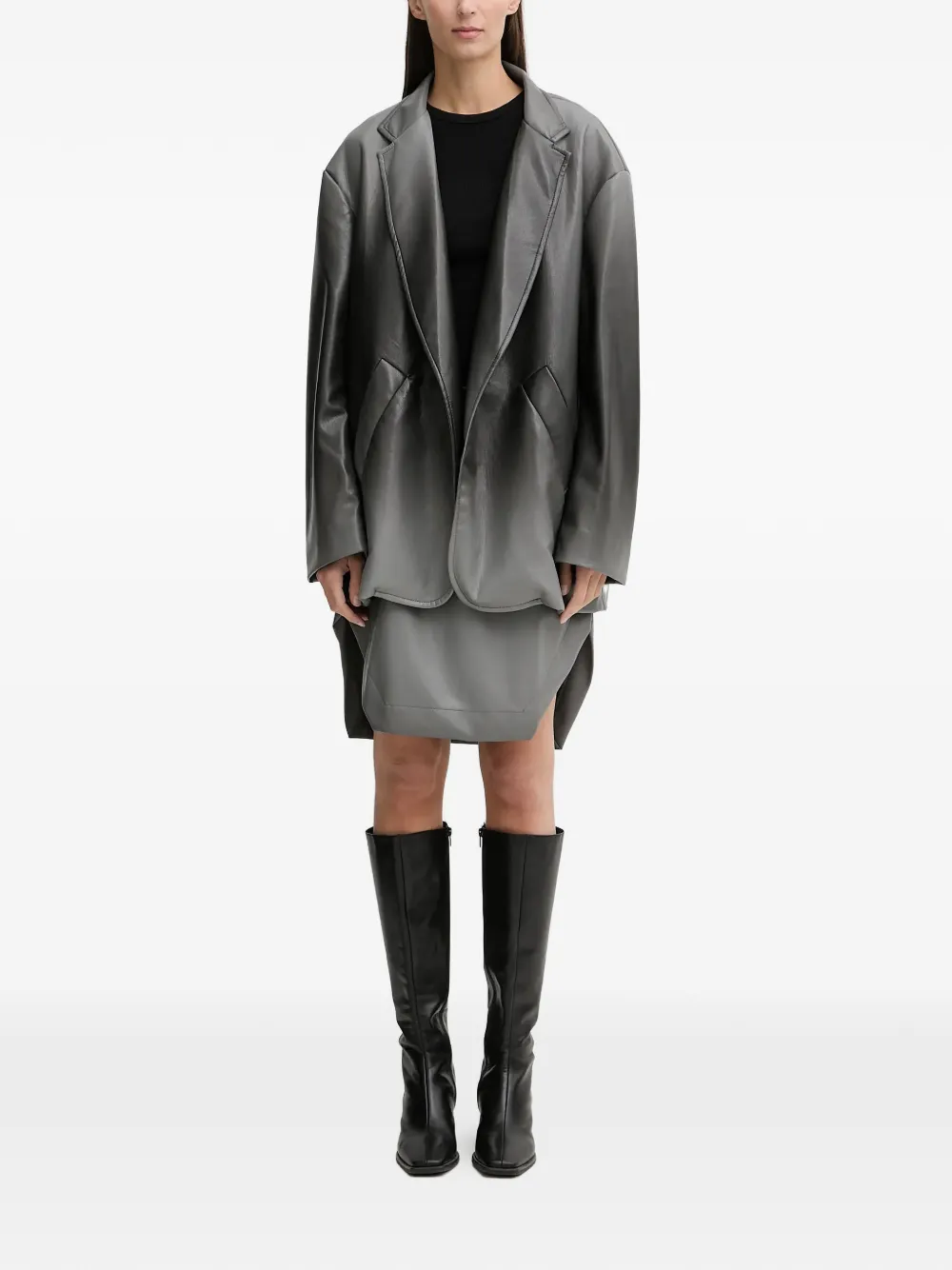  Mmc Studio Ombré Oversized Jacket - Grey 