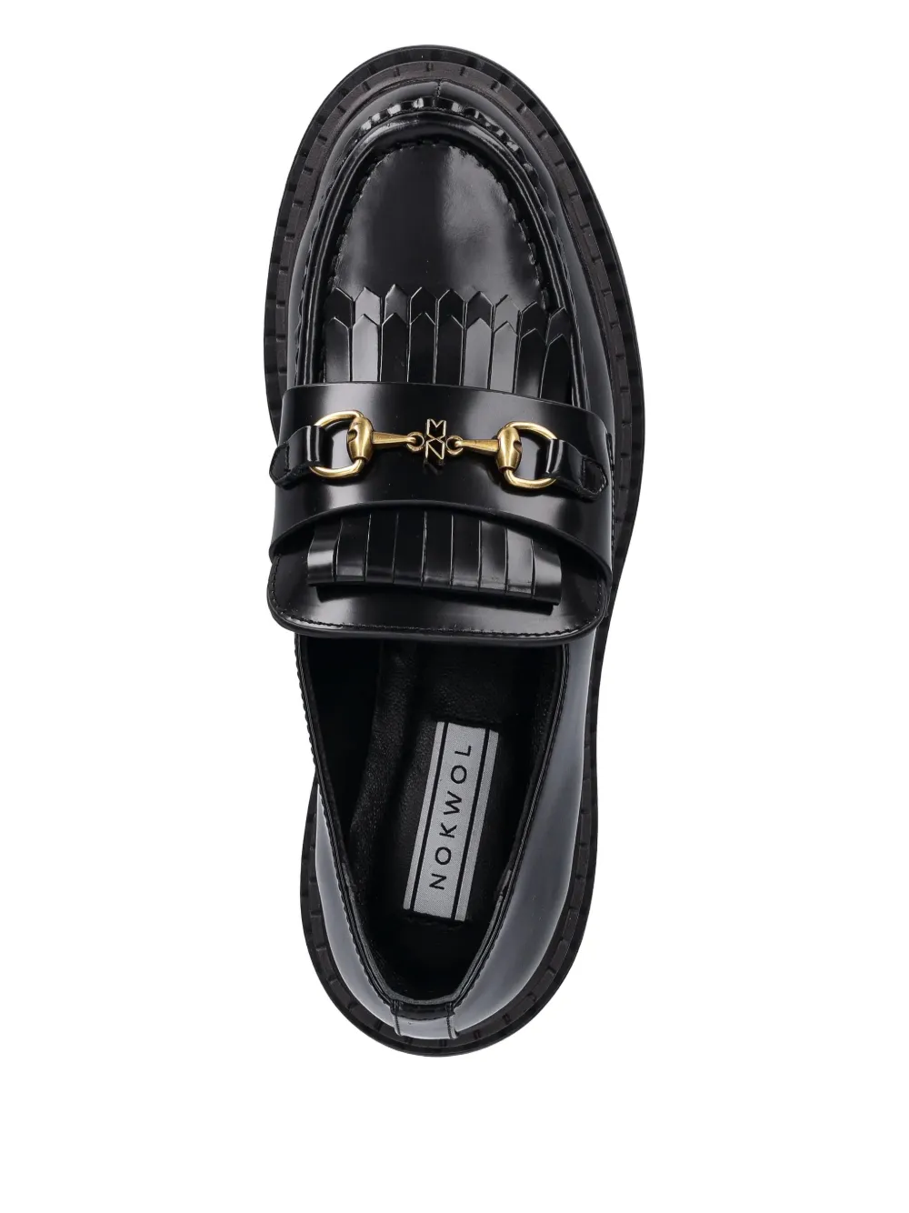 Nokwol Perry fringed loafers Zwart