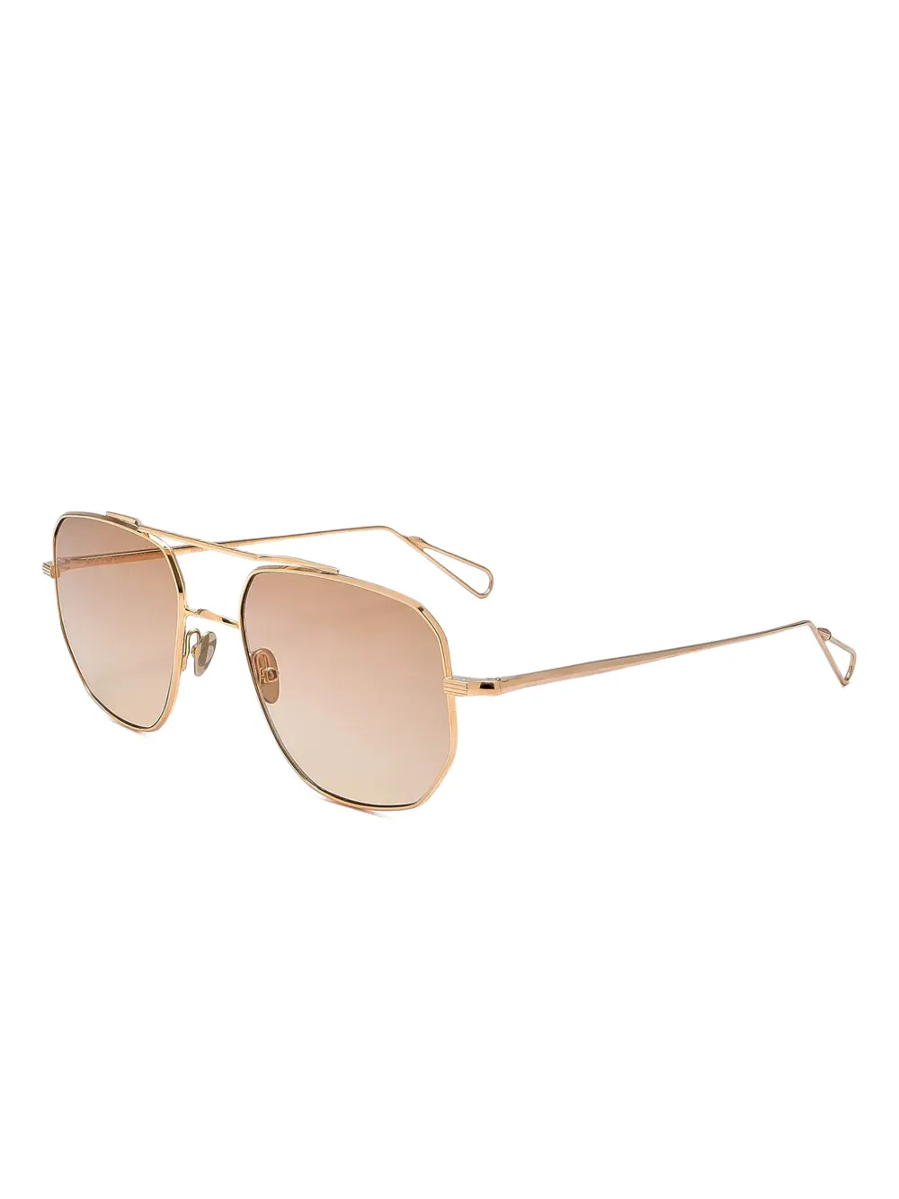 Ahlem x Campbell Addy 19 square-frame sunglasses - Goud