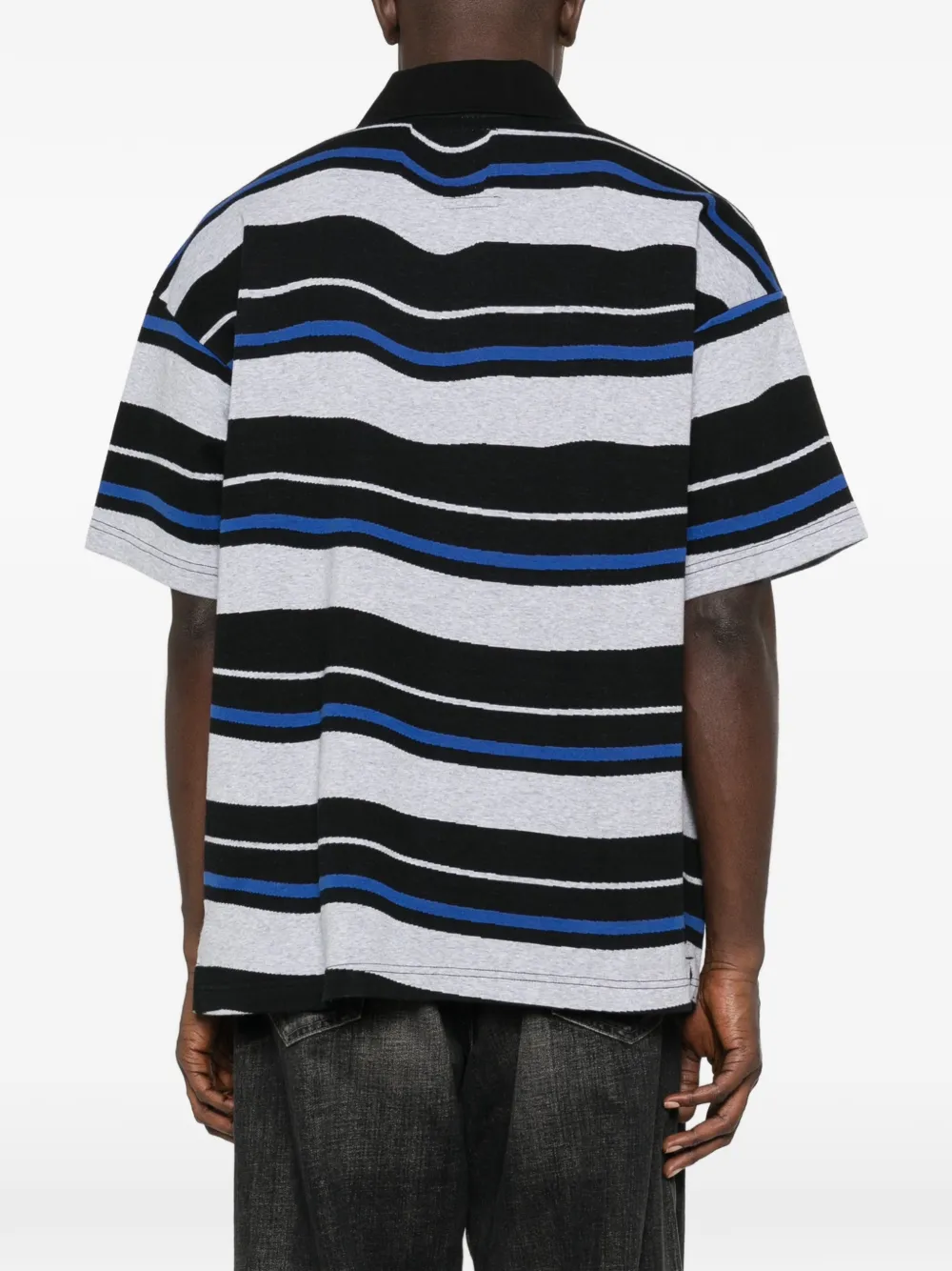 Napapijri Gestreept poloshirt Zwart