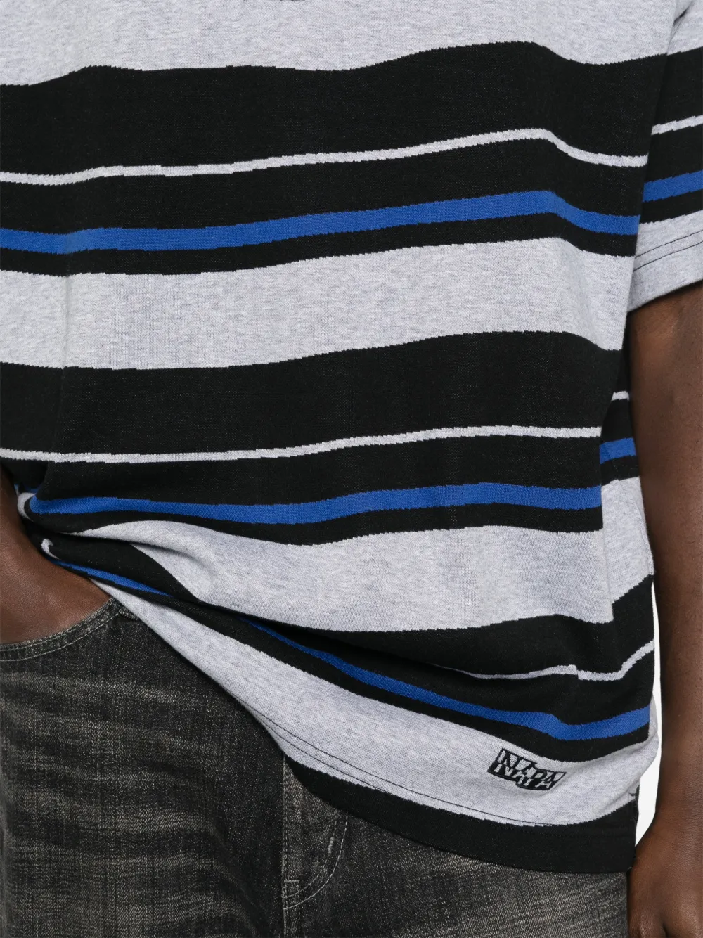 Napapijri Gestreept poloshirt Zwart