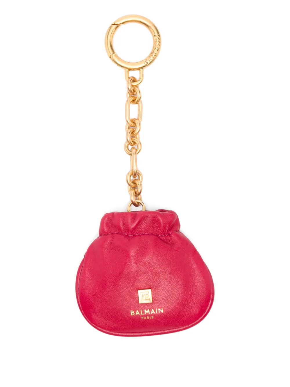Balmain pouch chain keyring - Rot