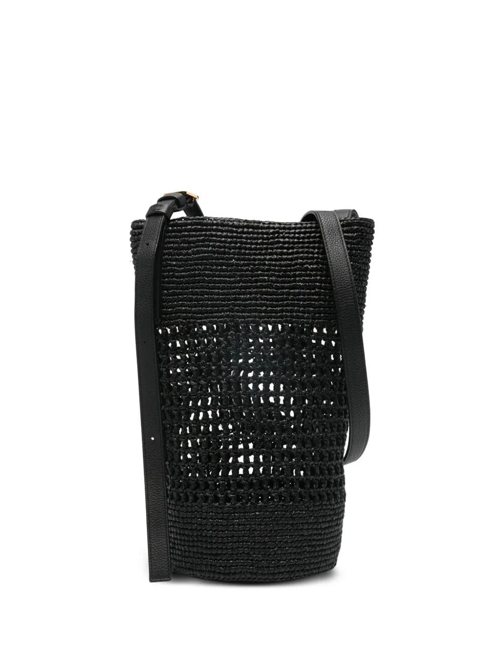 KHAITE small Billie woven shoulder bucket bag - Nero