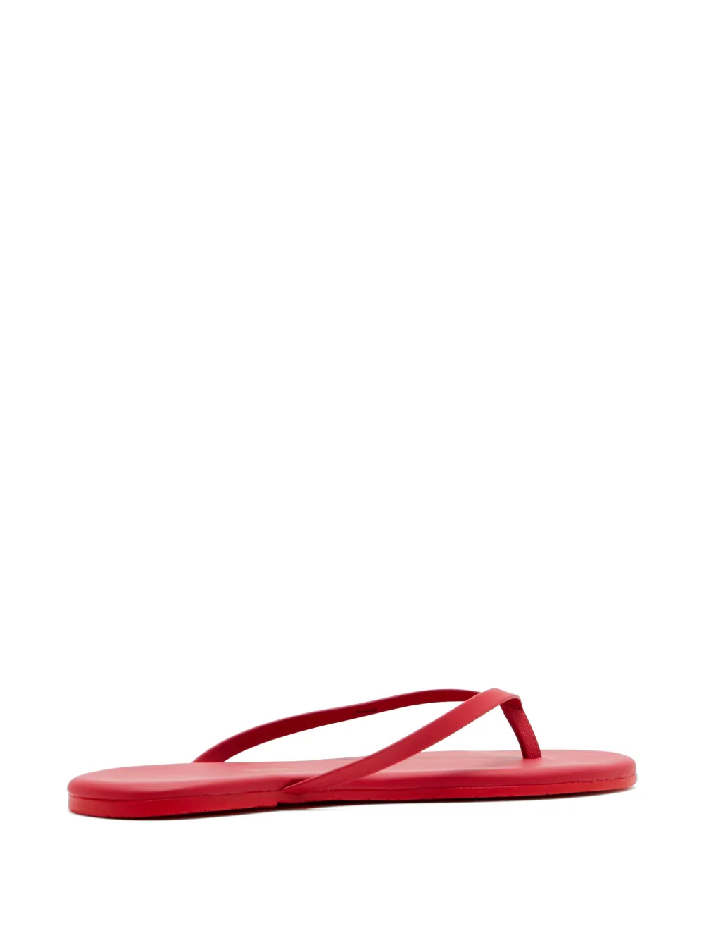 Tkees Solids leren teenslippers Rood